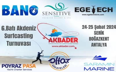 6.Batı Akdeniz Surfcasting  Turnovası Tamamlandı